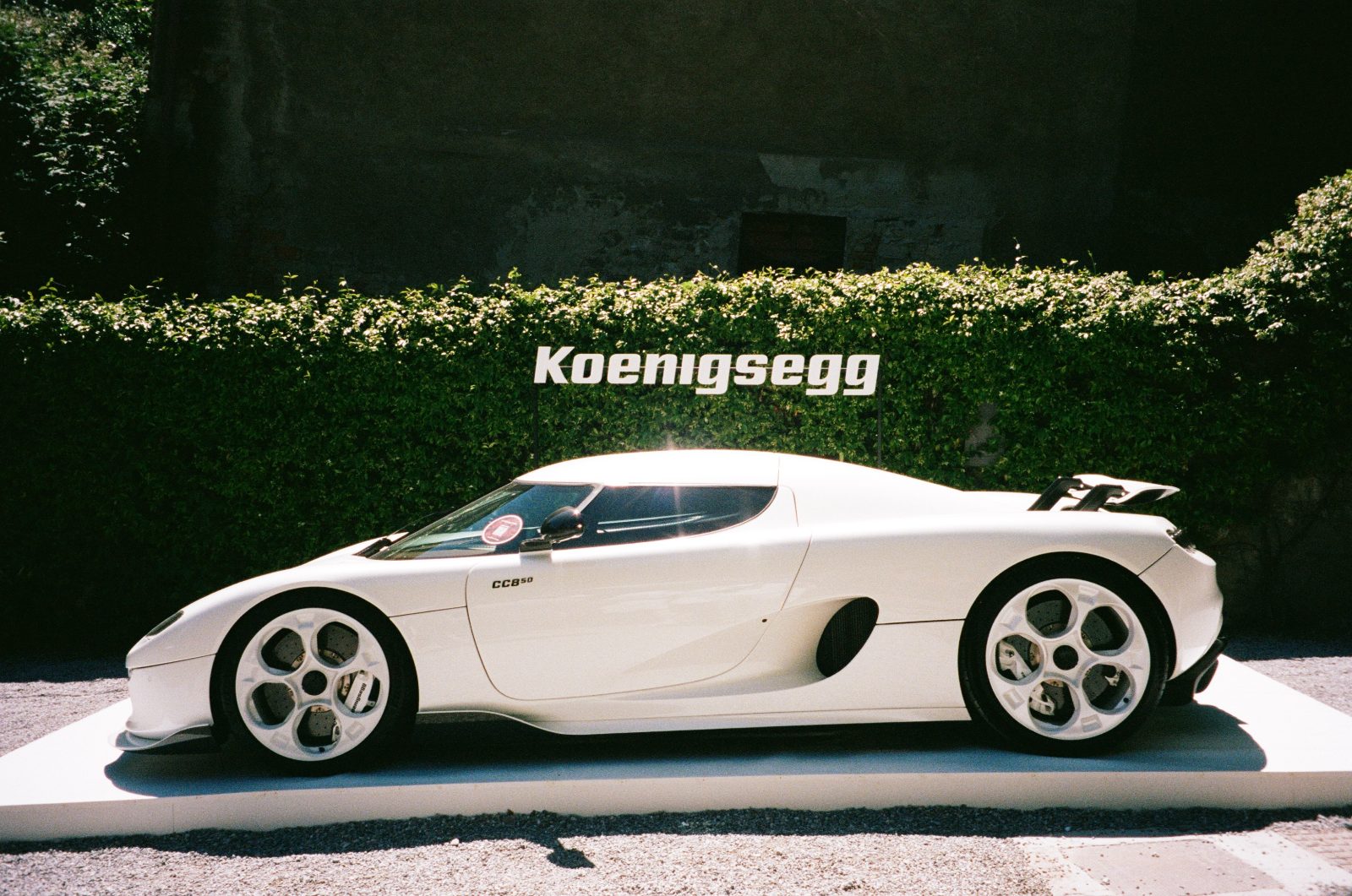 Concorso d'Eleganza Villa d'Este, white Koenigsegg CC850